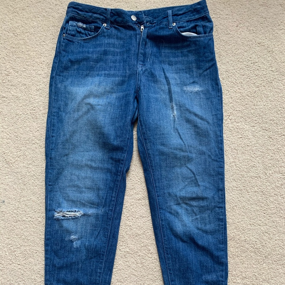 Forever 21 dark blue skinny jeans